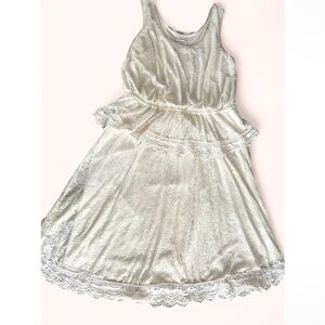 Avenue Cream Lace Formal Kids Dress